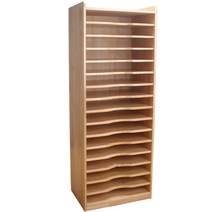 그림 보관함 스케치북 정리함 도화지 수납장 미술장, 단풍나무-60x40x60cm-6레이어