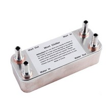 판형 열교환기 양조 20 플레이트 wort 냉각기 생 homebrew 냉각기 스테인레스 stee 304, 미늘을 가진 20plate