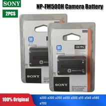 원래 소니 NP-FM500H NP 카메라 배터리 A57 A65 A77 A450 A900 A99 F717, 03 2PCS