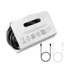 삼성전자 CtoC 갤럭시 노트10 S10 S10+ S20 S20+ 1M 휴대폰 충전기 케이블, 1개, DG977 케이블-화이트