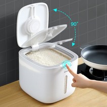 BUYZEN 진공 쌀통 쌀보관통, BUYZEN 블랙, 1개