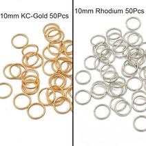 헤어악세사리 100Pcs 어린이 Dreadlocks 스타일링 도구 금속 해외 헤어 링 비즈 커프스 튜브 매력 Dread 쥬얼리 DIY Braider 액세서리, [12] 10mm Rhodium KCGold