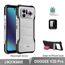 DOOGEE V20 프로 견고한 휴대폰 열화상 해상도 1440*1080 5G 7nm 12GB + 256GB 6.43 인치 2K AMOLED, 02 RU Version, 02 Silver
