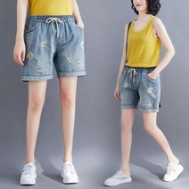 베리위시 제인드 플라워 청반바지