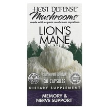 Fungi Perfecti Host Defense 노루궁뎅이버섯 기억력 및 신경계 베지 캡슐 30정 호스트 디펜스 펑기 퍼펙티 319411, 30개