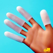 5p세트 보호 미끄럼방지 손가락 커버 실리콘 핑거코트, 상세 참조