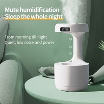 기화식 가습기 자연 미니 화산 가열식 천연 필터형 필터기 500ML, 검은색