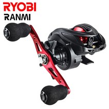 RYOBI RANMI 미끼 반죽 클래식 소금물 낚시줄 7+1BB MAX DRARG 8KG 낚시줄 서프캐스트드릴, Black Red, 좌핸들