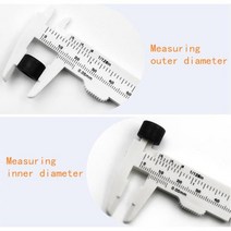 1/2pcs 플라스틱 버니어 캘리퍼스 0-80/150mm 더블 규칙 규모 측정 학생 목공 게이지 도구 눈금자 캘리브레이터, 01 2pcs