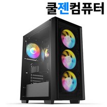 쿨젠컴퓨터 게이밍 컴퓨터 조립PC 윈도우11 탑재 배그 롤 발로란트 오버워치2 서든 로스트아크 검은사막 디아블로 스팀 게이밍PC 게임용 데스크탑 본체, 풀세트01) 12400F / 1050Ti / 16GB