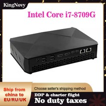 Kingnovy-NUC PC 인텔 코어 i5 8305G i7 8709G 게임용 미니 컴퓨터 2 * HDMI2.0 2 * 미니 DP 4x4K Radeon RX Vega M GH 그래, Intel Core i5-8305G, EU, 16G DDR4 1T SSD WiFi