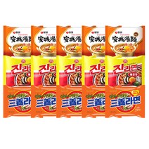 안성탕면 5입 + 진라면 5입 + 삼양라면 5입