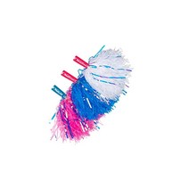 KESS Co Ice 폼폼 치어리딩 폼 댄스 퍼포먼스 및 플레이를 위한 반짝이는 무지갯빛 액세서리 3쌍 화이트 핑크 블루