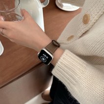 애플워치 가죽 앱송 스트랩 밴드 시계줄, 에토프, 38mm/40mm/41mm, 1. NEW 미니가죽 스트랩(앱송)