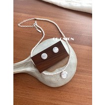 목걸이 취미 기쁨 스마일 귀걸이 조립세트 취향 귀여운 진주 미소 피어싱여성 순은