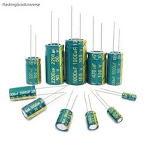 고주파 6.3V 10V 16V 25V 35V 50V 400V 450V 22UF 47UF 100 미크로포맷 220 330 470 680 1000 1500 2200 3300UF, [56] 400V4.7UF  100PCS