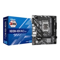 애즈락 H610M-HDV M.2 R2.0 D4 메인보드 (LGA1700 DDR4 M-ATX) 디앤디컴, 1개, 선택하세요