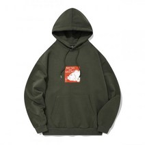 VOLCOM FISHING BASS 오버핏 후드티셔츠 카키