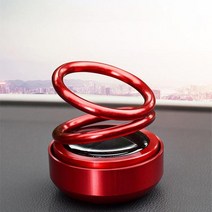 태양열 회전 차량용방향제 / 차량용 방향제 / 태양열 자동 회전 방향제 / 방향액(랜덤) 증정 / 판촉물 선물 / 4가지 색상, 블랙