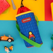 옥스포드 블럭 컬러풀 물병가방 남아 어린이 키즈 보냉 텀블러 파우치
