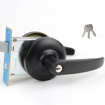 9000미래 블랙 현관문 방화문 손잡이 열쇠형, 단품