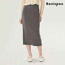 데일리 심플 허리 밴딩 H라인 스커트 (XO1WH004L0)