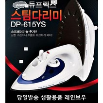 정장 교복셔츠 일반 겸 스팀 다리미 그립감좋은다리미 구김다리미 의류주름관리, 듀플렉스 615스팀다리미