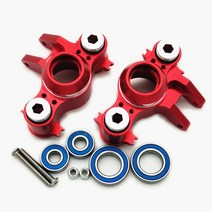 RC Traxxas 1/10 E-REVO 서미트 E-MAXX 5334 용 헤비 듀티 알루미늄 액슬 캐리어 프론트, 03 Red 1PR