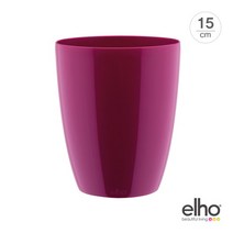 [데로마] [엘호]브뤼셀 다이아몬드 라운드 오키드 하이 높은화분(15cm), 사이즈:15cm / 색상:에그플랜트, 상세 설명 참조