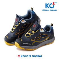 코오롱글로벌 4인치 캐쥬얼 경량 안전화 편안한 작업화 천연가죽 메쉬 통기성