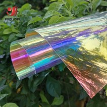 홀로그램 시트지 인테리어필름 접착식 냉장고 화장실 203095cm 투명 pvc 패브릭 무지개 빛깔의 레이저 레인보우 반짝이 비닐 diy 활 귀걸이 만들기 공예 가방 152, 투명 20x95cm