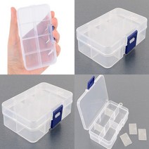 투명플라스틱케이스 8칸 직사각투명케이스 투명사각케이스 칸막이케이스