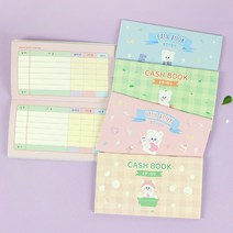 1000 솜솜이 용돈 기입장 어린이 가계부 소비 저축 습관 경제교육 캐시북 캐릭터 사은품 답례품, 단품