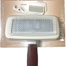 슬리커 브러쉬 L 포메 비숑 강아지 털갈이빗 푸들전용빗