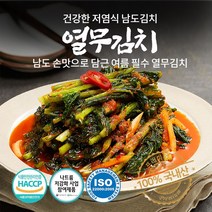 전라도 열무김치 국산 김치주문 얼갈이 저염식 추천 당일제조, 10kg x 1개, 1개