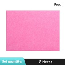 조립식방음부스 홈 어쿠스틱 패널 8pcs 고밀도 방음 벽 패널 스튜디오 방음 처리 폴리 에스테르 흡음 패널, 복숭아, 8mm 중간 밀도