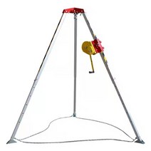 구조용 삼각대 들것 맨홀 윈치 삼각구조대 휴대용, 1800lb 두꺼운  벨트  로프