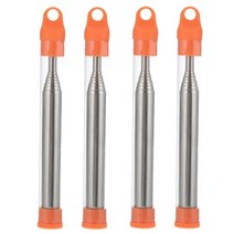 캠핑송풍기 방폭팬 송풍기 BBQ팬 바베큐 바람4pcs 스테인레스 스틸 포켓 캠핑 블로우, 오렌지