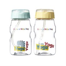 코멕스 요구요구 빨대물병 2종 세트 460ml, 민트 + 옐로우, 2세트