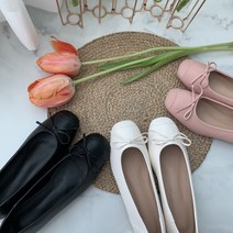 플랫슈즈 리본플랫슈즈 말랑플랫슈즈 봄플랫슈즈 핑크플랫 아이보리플랫슈즈 데일리구두 여성구두 여성로퍼 신학기코디 여대생코디