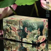 자개함 보석 상자 예단 보관함 반지 엔틱 옻칠 공예, B-048