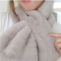 20대여성 와이드 볼륨 러블리 크로스머플러 엄마선물 목보호 끼우는목도리
