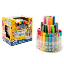 Crayola 크레욜라 핍 수성 마커 50색과 케이스 세트 (4세부터) Crayola Pip Squeaks Marker Set (65ct)