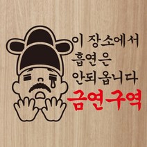 [뭉키데코] 금연스티커1_LSP-020_금연스티커_금연구역, 블랙+레드