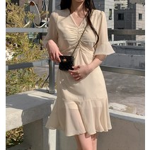 반해써 3color/사랑스러운 나풀 날개 플레어 여신 쉬폰 원피스 T_YW967