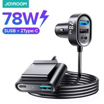 포터전기차충전 전기차 가정용 완속충전기 Joyroom 78w 5 in 1 차량용 빠른, 검은색, 주도 2pd 3 qc 3.0 78w
