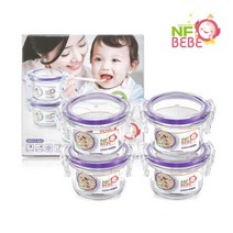 엔에프락 트라이탄 이유식 용기 4종 세트 (8pcs) 보관용기