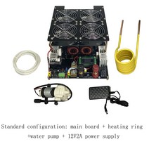 고주파가열기 새로운 5000W ZVS 인덕션 히터 고주파 가열 PCB 보드 용융 금속 + 코일 펌프, 01 cyan, cyan, 01 cyan