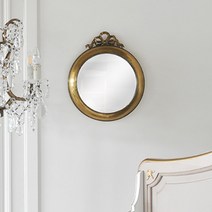 [꼬떼따블] HB19429 리본 벽거울 엔틱 브레스, 엔틱브레스