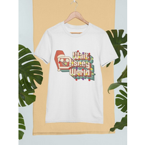 크리스마스 커플룩 패밀리룩 크리스마스 실내복스마스 미키 마우스 세계 만화 스타일 편지 인쇄 티셔츠 캐주얼 라운드 넥 스포츠 스타일 커플 탑 화이트